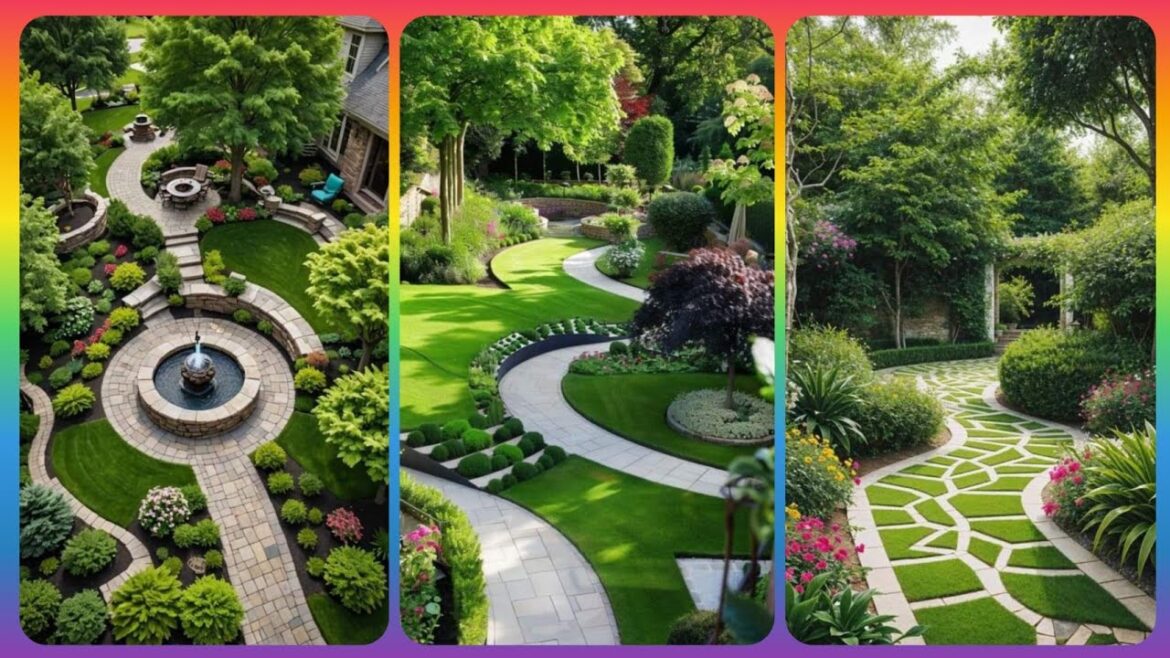 Stunning Garden Landscaping & Walkway Design Ideas | #garden #walkway #landscape  #designinspiration