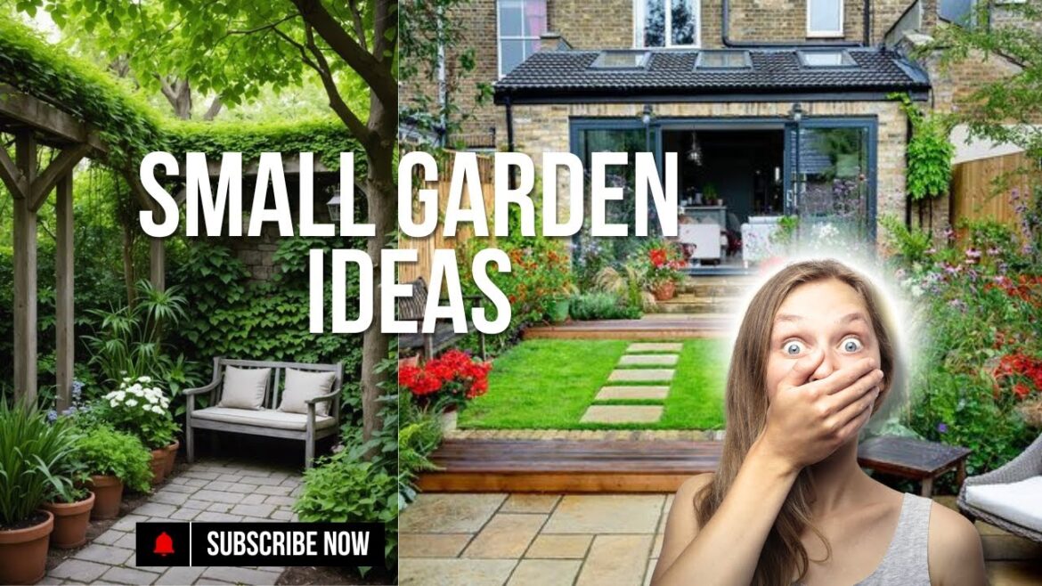 TINY GARDEN DESIGN IDEAS | SMALL GARDEN LANDSCAPING IDEAS | SMALL GARDEN MAKEOVER 2024