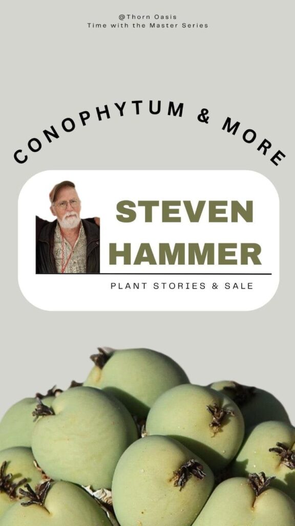 Save the Date: 10/5/24 Conophytum & more with Steven Hammer