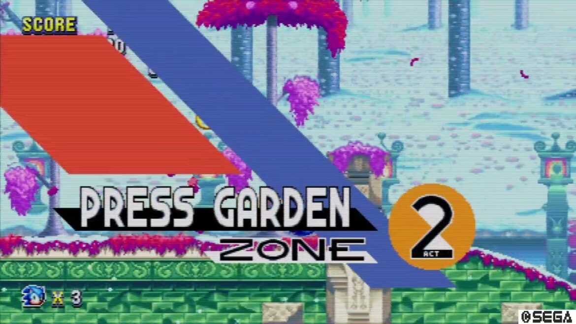 A JAPANESE STYLED GARDEN!!! | Sonic Mania - Press Garden (Mania Mode)