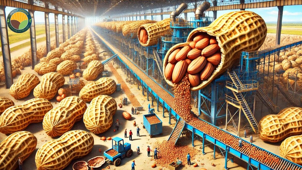 How To Harvest Millions of Peanuts for Worldwide Market Distribution | Farming Documentary