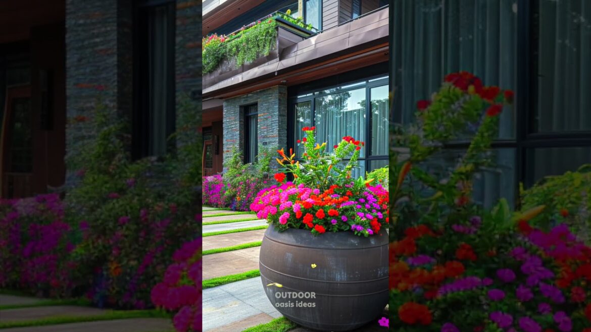 Outdoor Garden Landscape Ideas 🌿✨ #garden #landscapeideas #shorts