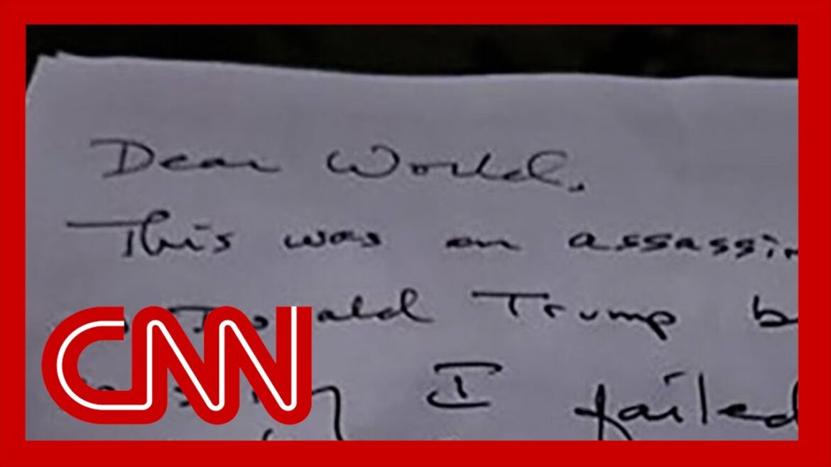 Filing: Suspect in assassination attempt against Trump left a letter detailing his plans Filing: Suspect in assassination attempt against Trump left a letter detailing his plans