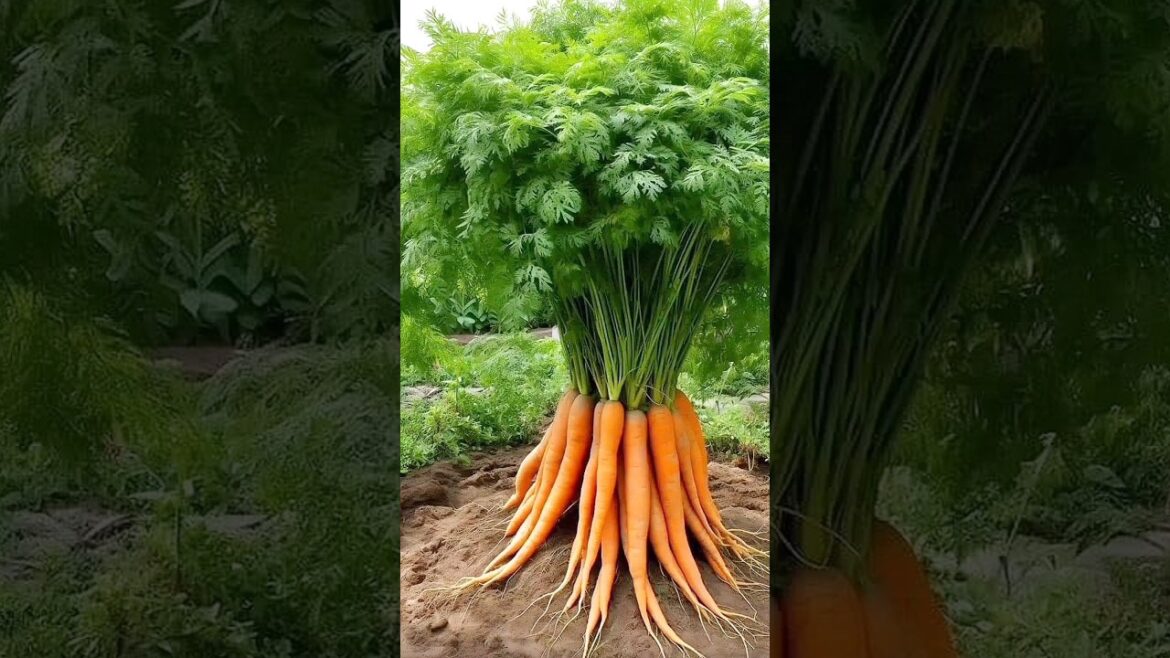 How to grow carrot🥕 plant from carrot Top #shorts #carrot #grow #growth #plants #gardening #farming
