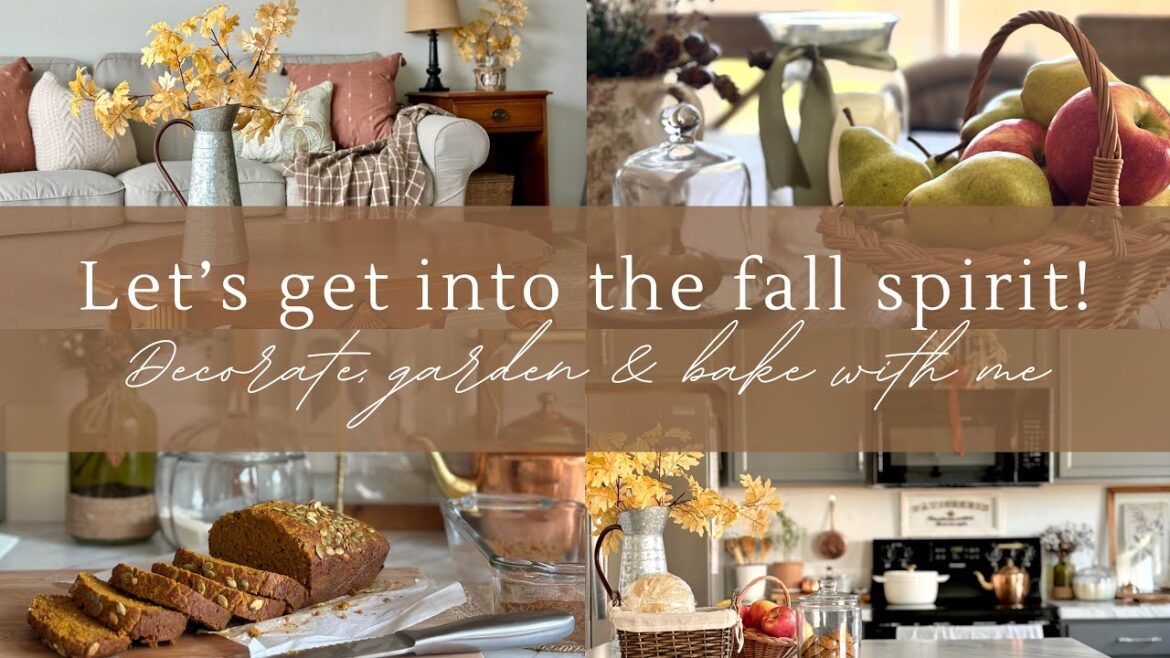 Fall decorate with me| Fall Decor, Gardening, and Baking