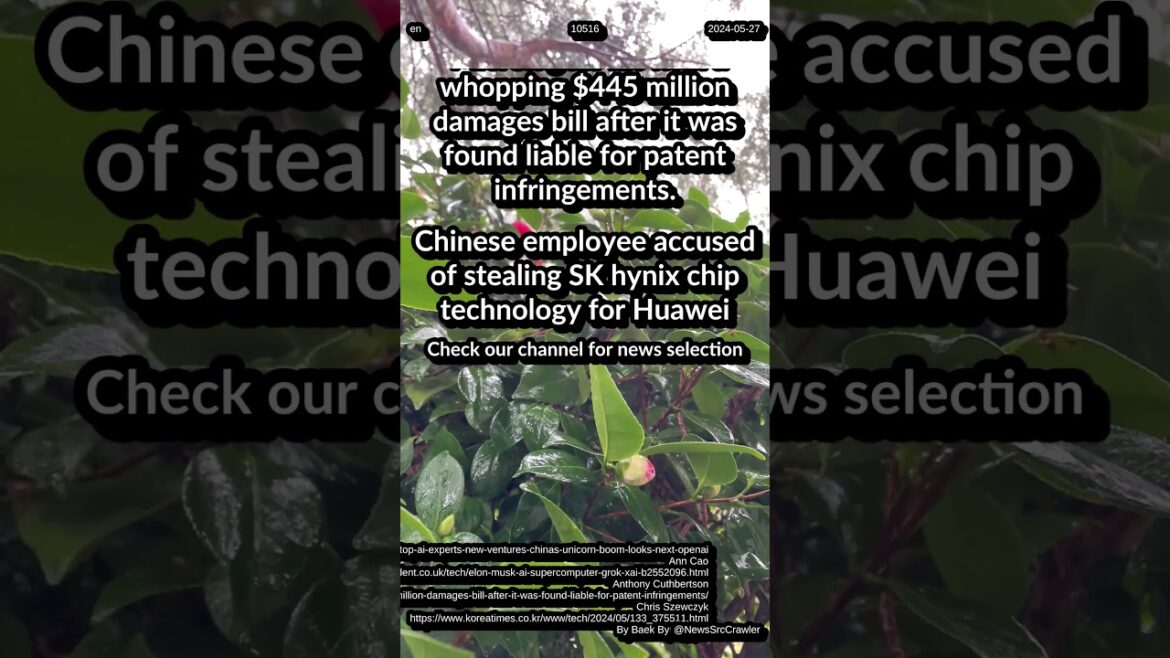 ByteDance, Kuaishou: AI experts. Musk: AI supercomputer. Micron infringements. SK hynix tech: Huawei ByteDance, Kuaishou: AI experts. Musk: AI supercomputer. Micron infringements. SK hynix tech: Huawei