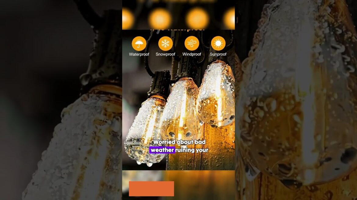 Amazing Outdoor String Lights Waterproof  #dealsproducts #amazonfinds #bestdeals #trendinggadgets