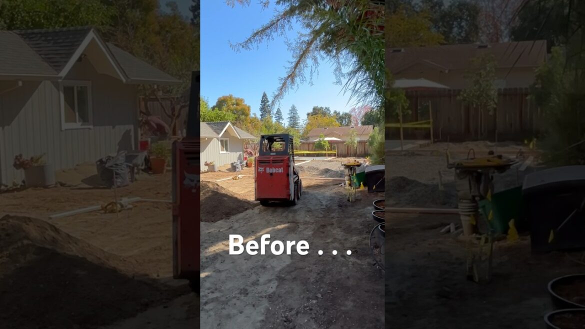 Backyard Paradise 🤯 #construction #satisfying