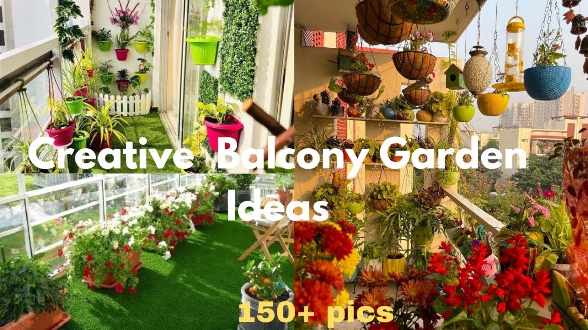 150+ Creative Balcony Garden Ideas -" Transform Your Space Into a Green Oasis" #SmallSpaceGarden #yt