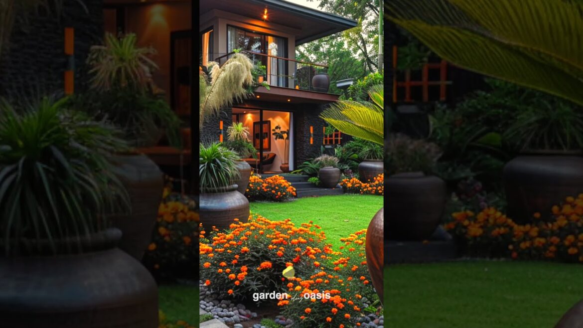 Front Yard Landscape Ideas p.82 #garden #shorts #frontyarddesign