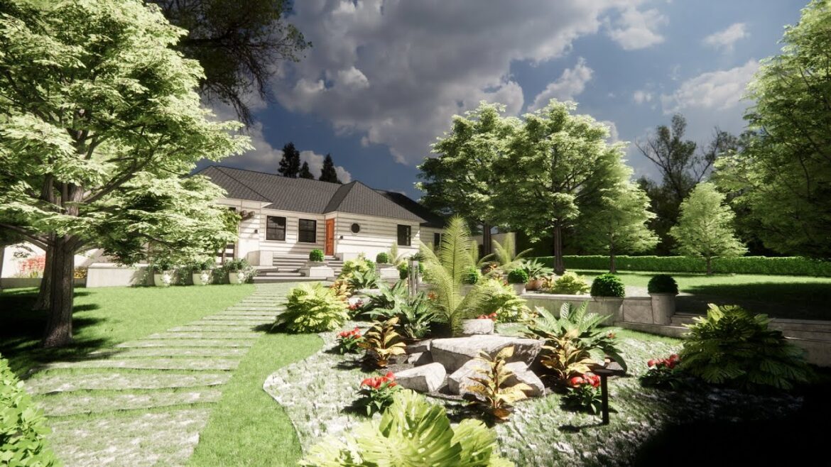 Front yard landscaping