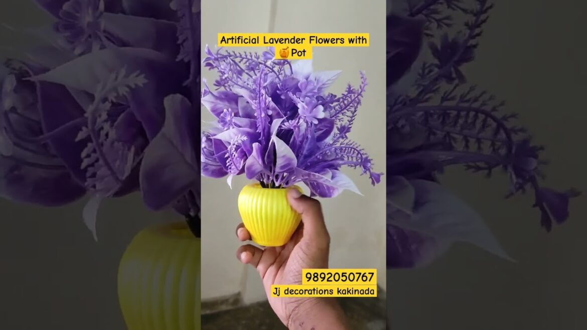 Artificial Lavender Flowers with Pot | #shorts #artificialflowers #homedecor Artificial Lavender Flowers with Pot | #shorts #artificialflowers #homedecor