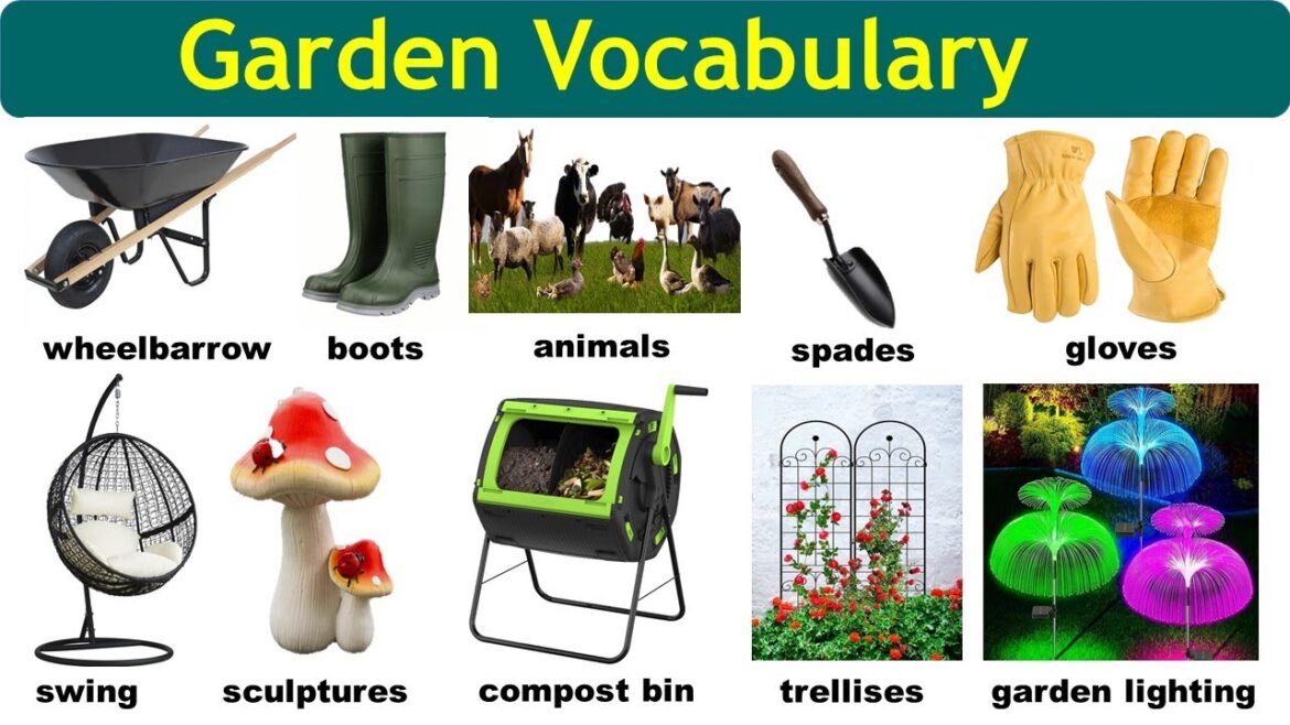 50 garden tools names vocabulary | common gardening tools vocabulary | learning English 50 garden tools names vocabulary | common gardening tools vocabulary | learning English