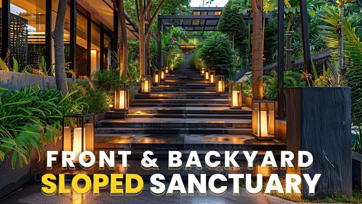 Front Yard & Backyard Sloped Sanctuary Designing for Peace with Tropical Flare Front Yard & Backyard Sloped Sanctuary Designing for Peace with Tropical Flare