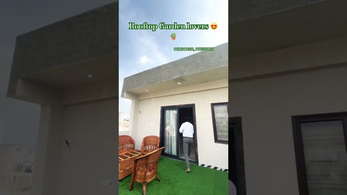 Rooftop Garden design | Rooftop planning for luxury house | interior design ideas #shorts #home