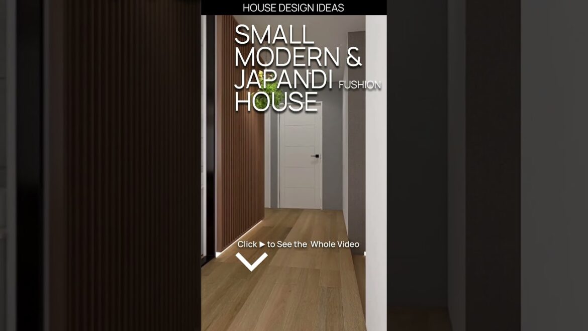 Small House Design: Practical and Stylish Modern and Japandi Fusion Two Bedrooms House.