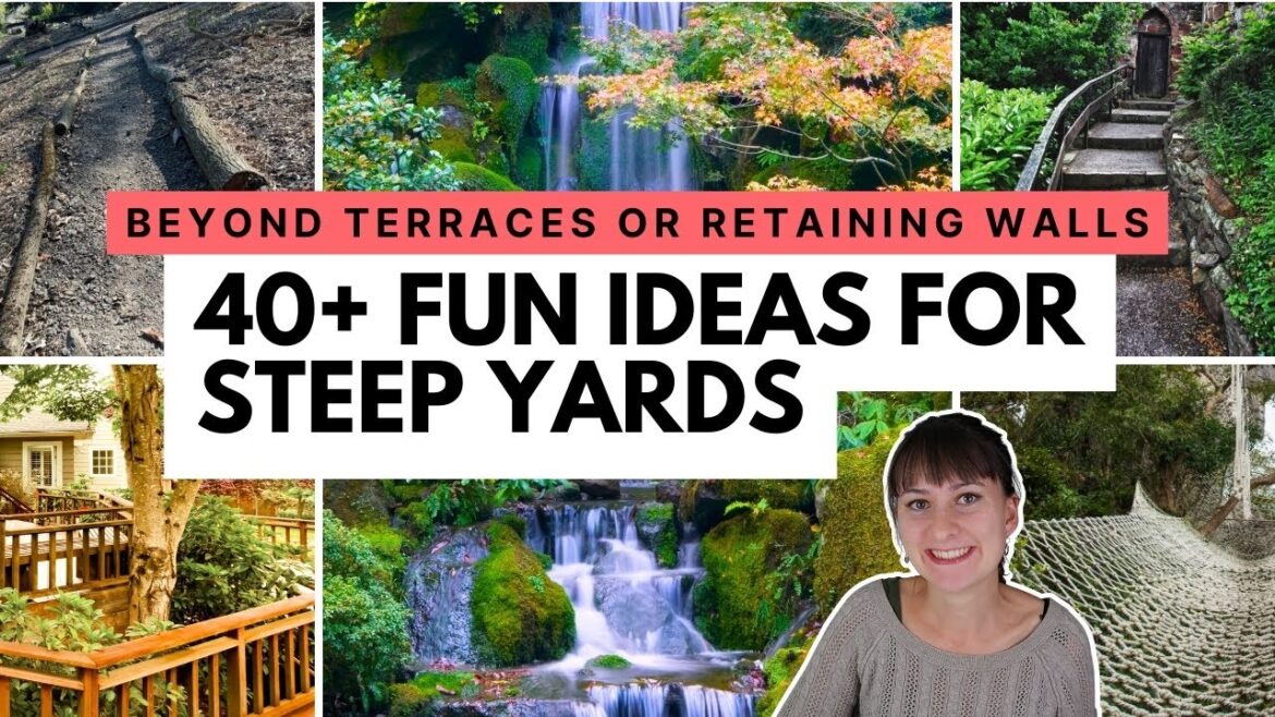 Creative landscaping ideas for slopes 🪴 No retaining wall landscaping for hills and steep yards Creative landscaping ideas for slopes 🪴 No retaining wall landscaping for hills and steep yards