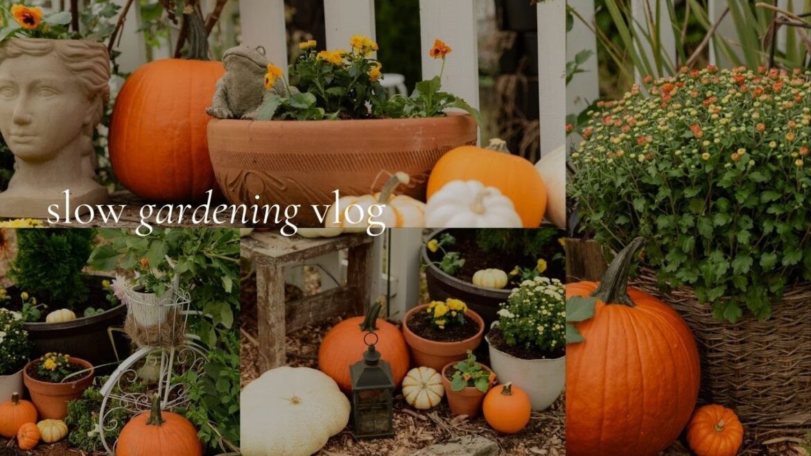 hello October.. 🍂 a slow & peaceful fall planting day | garden vlog