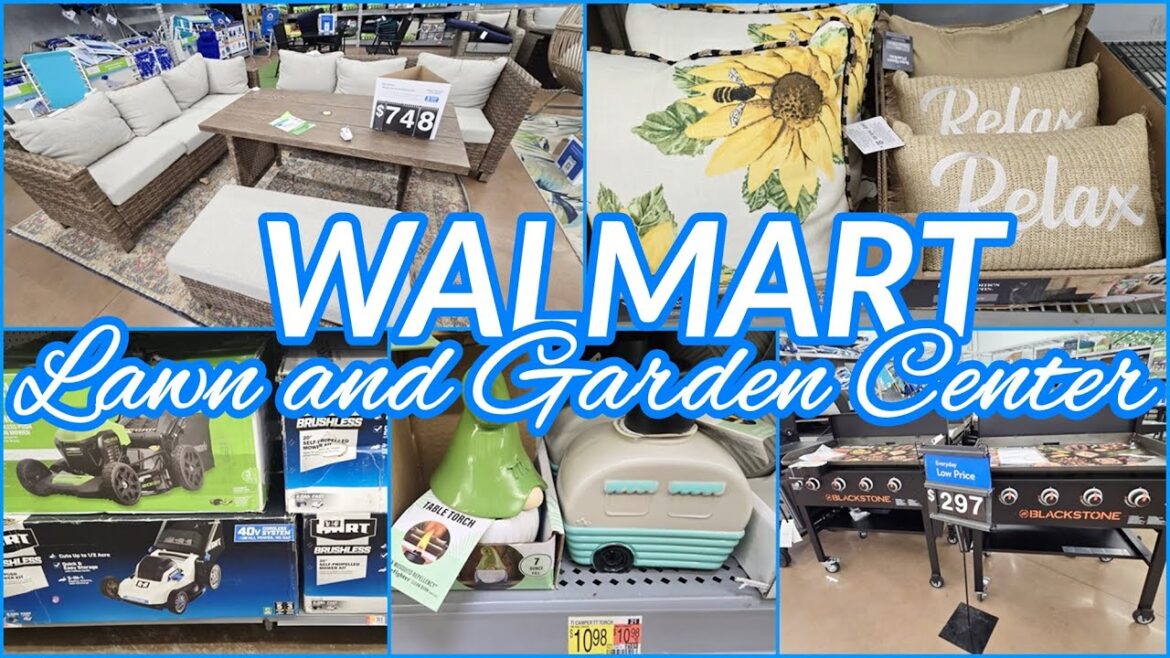 WALMART LAWN AND GARDEN CENTER 2024 SHOP WITH ME PATIO FURNITURE GRILLS GARDENING ESSENTIALS
