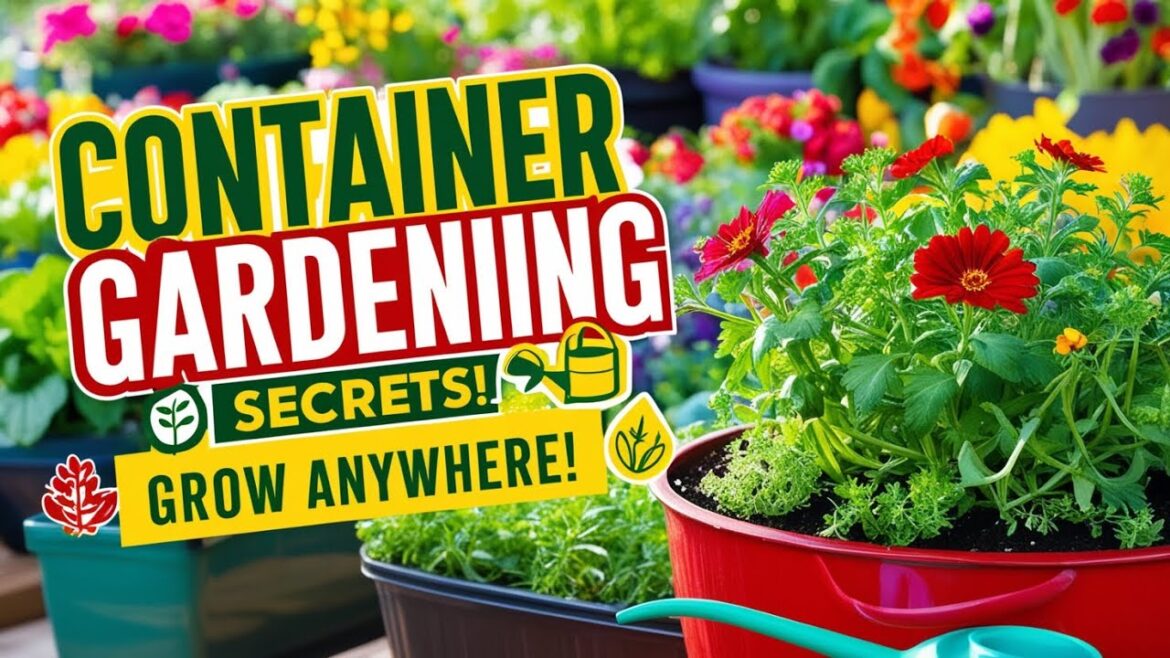 Container Gardening Basics: Grow Your Own Greens!🪴