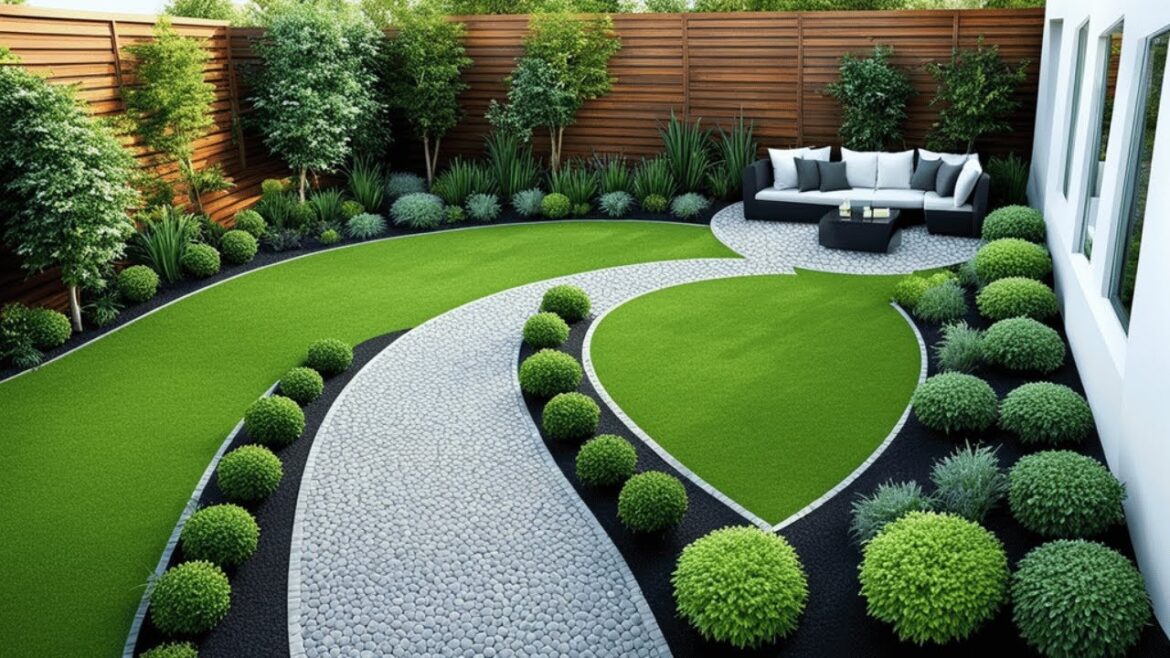 Small Beautiful Garden with Pathway, Seating Area & Minimalist Frontyard Landscape Design Ideas 2024 Small Beautiful Garden with Pathway, Seating Area & Minimalist Frontyard Landscape Design Ideas 2024