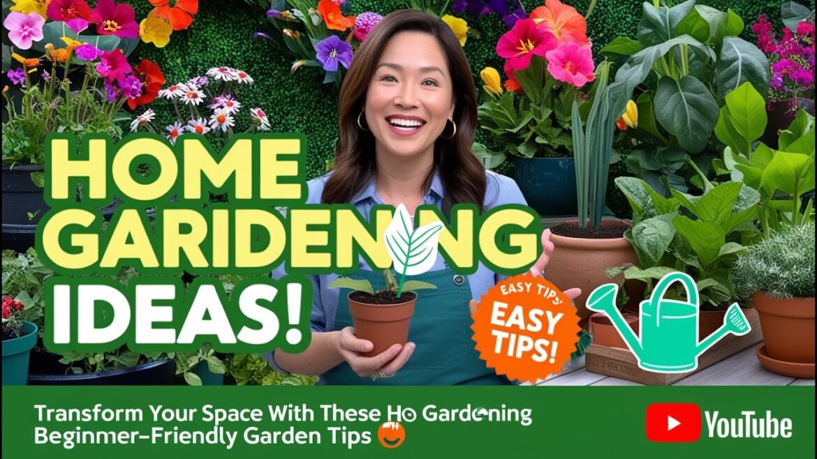 Transform Your Space with These Home Gardening Ideas | Beginner-Friendly Garden Tips 🌿