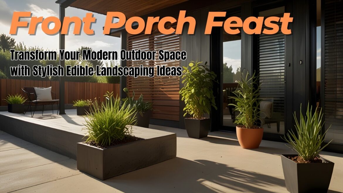 Front Porch Feast: Transform Your Modern Outdoor Space with Stylish Edible Landscaping Ideas
