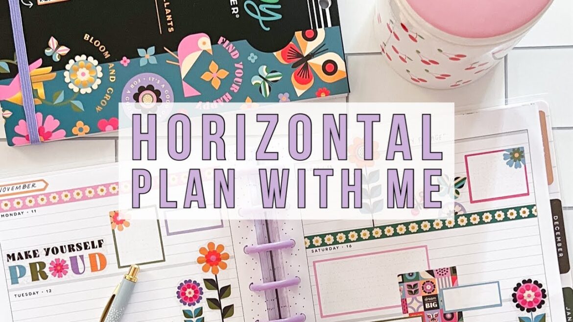 Plan with Me – Classic Horizontal Happy Planner – Mod Garden Sticker Book! Plan with Me - Classic Horizontal Happy Planner - Mod Garden Sticker Book!