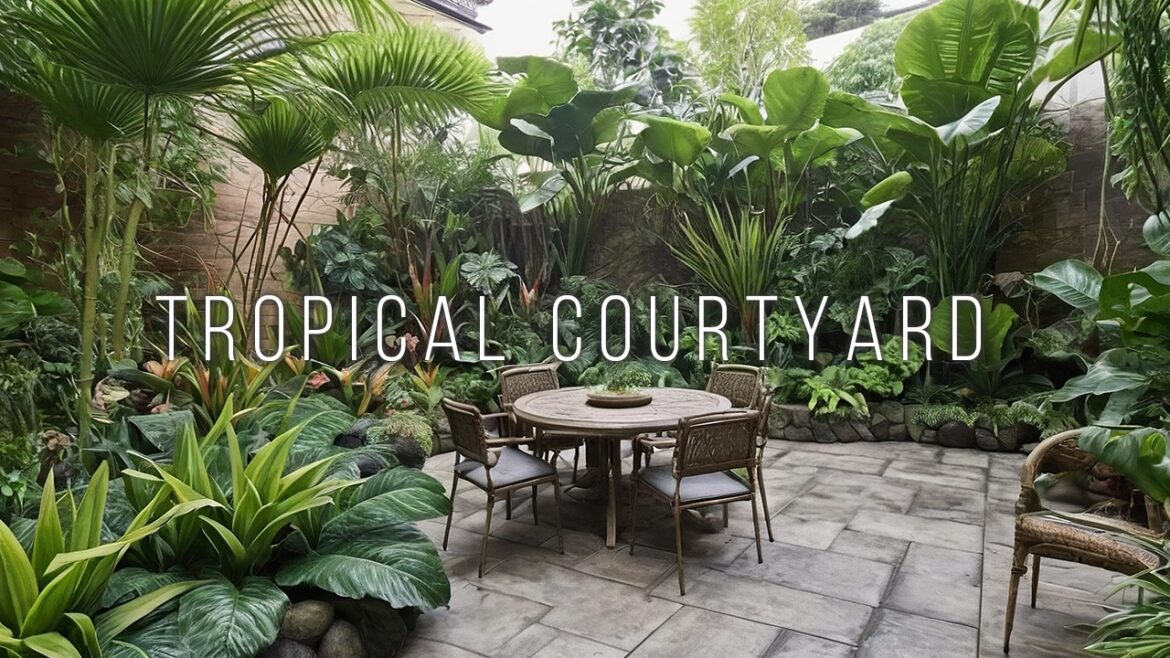Modern Tropical Courtyard Garden Design: Lighting, Water Features, and Maintenance Tips