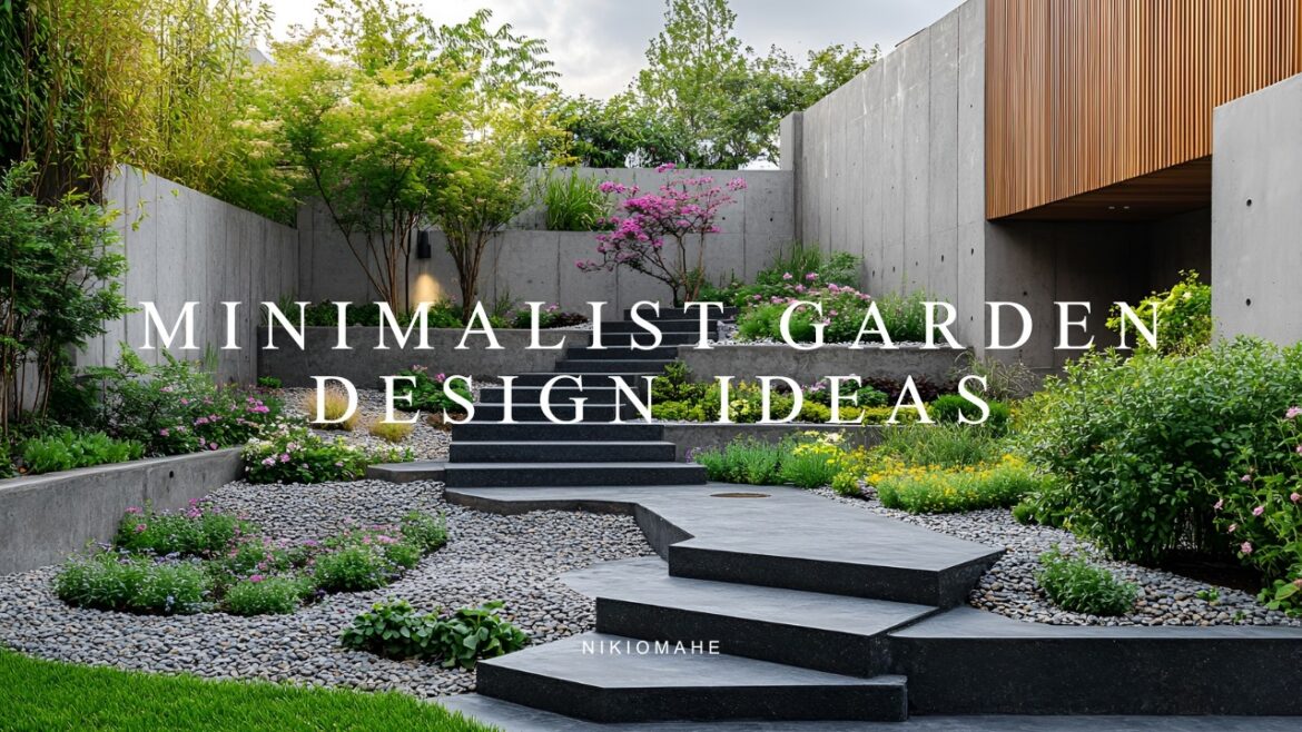 Minimalist Garden Design Ideas for Backyard with Lush Green Plants Minimalist Garden Design Ideas for Backyard with Lush Green Plants