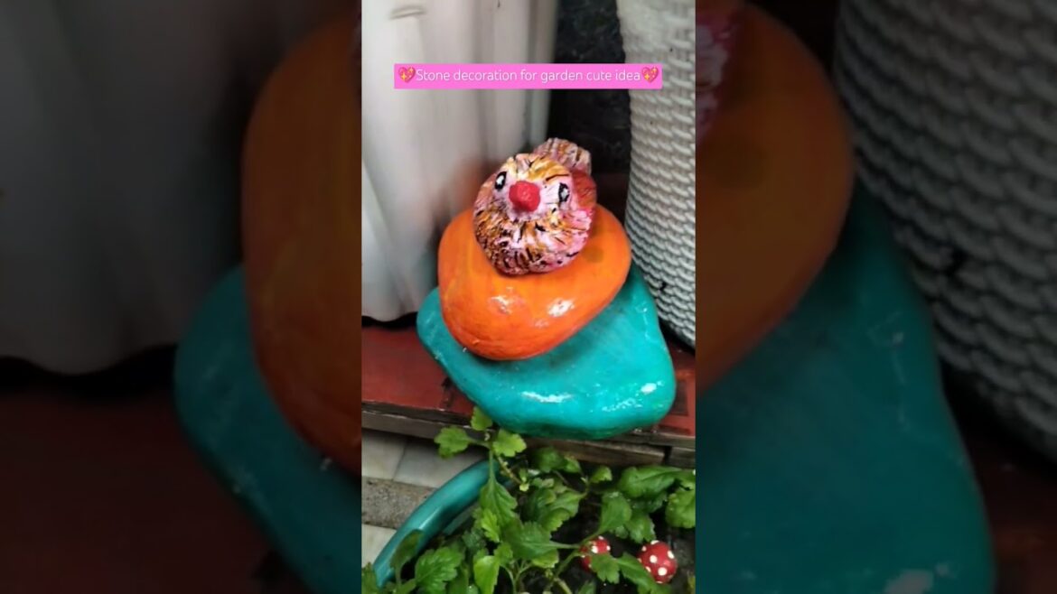 Stone decoration for garden cute garden ideas,#bird #viral #craft#love Stone decoration for garden cute garden ideas,#bird #viral #craft#love