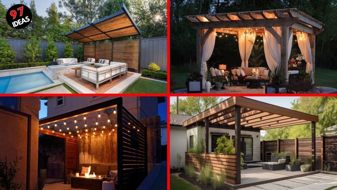 97 Ultra Modern Pergola Designs Ideas for Your Backyard Patio in 2024