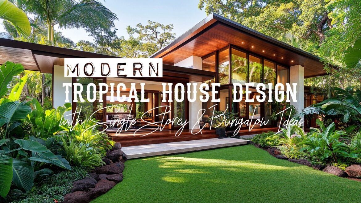 Small Modern Contemporary Tropical House Design with Single Storey & Bungalow Ideas Small Modern Contemporary Tropical House Design with Single Storey & Bungalow Ideas