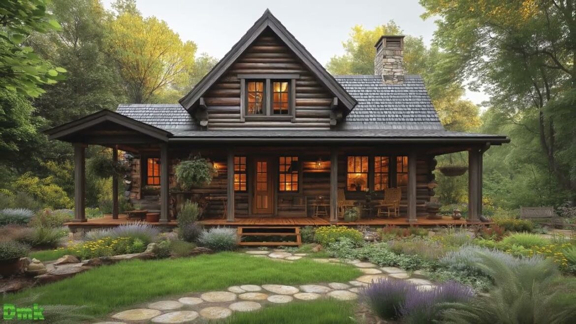 Authentic Charm: A Front Yard of a 1700s Farmhouse Reflecting Rural Beauty