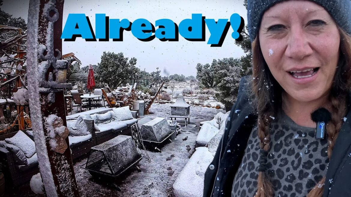 New Plans For My Off Grid Property Parking Spot & First Snow Fall Of The Season