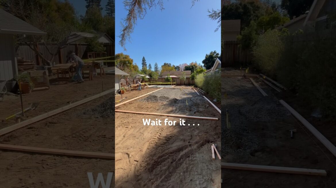 Crazy Backyard Construction 🤯#construction