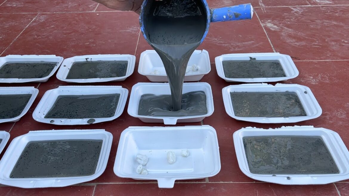 Artwork from cement and Foam box // Unique Garden Decoration Ideas For You Artwork from cement and Foam box // Unique Garden Decoration Ideas For You