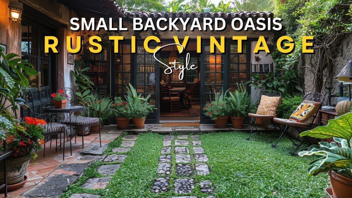 Transform Your Small Backyard into a Rustic Vintage Oasis!
