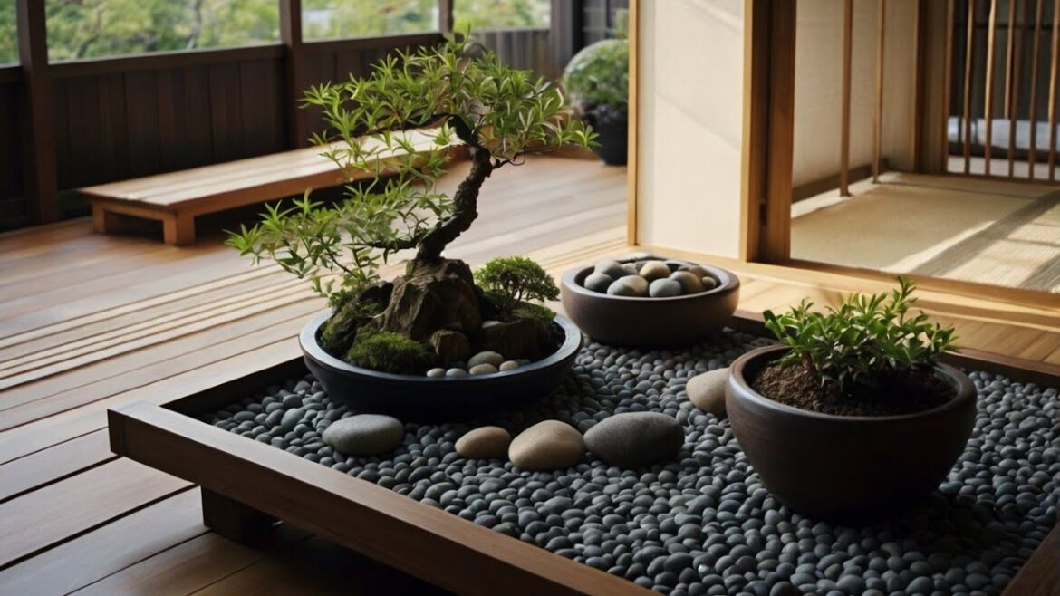 "Japanese style garden design exterior and interior"