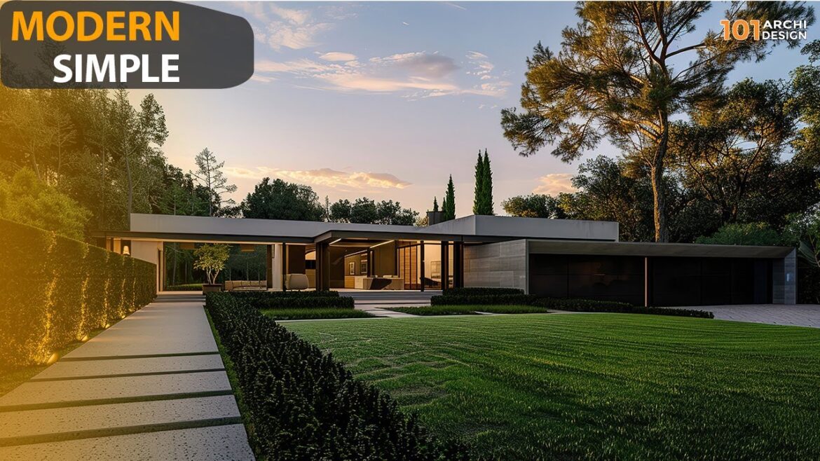 Modern Single Story Concrete House Design Ideas Features Minimalist Style Modern Single Story Concrete House Design Ideas Features Minimalist Style