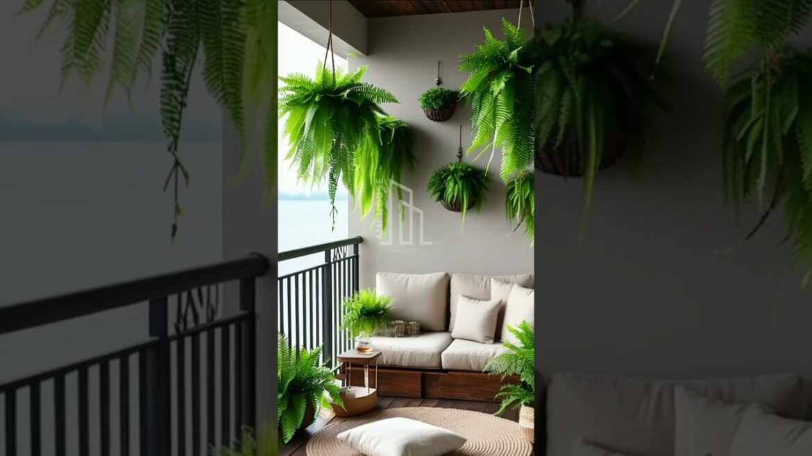 Balcony garden design ideas #ideashome #shorts