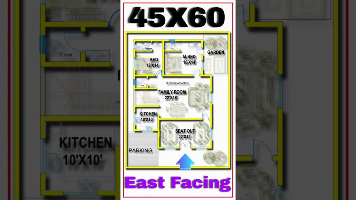 45×60 House Plan with Car Parking and Garden | Elegant Architecture Design "45x60 House Plan with Car Parking and Garden | Elegant Architecture Design"