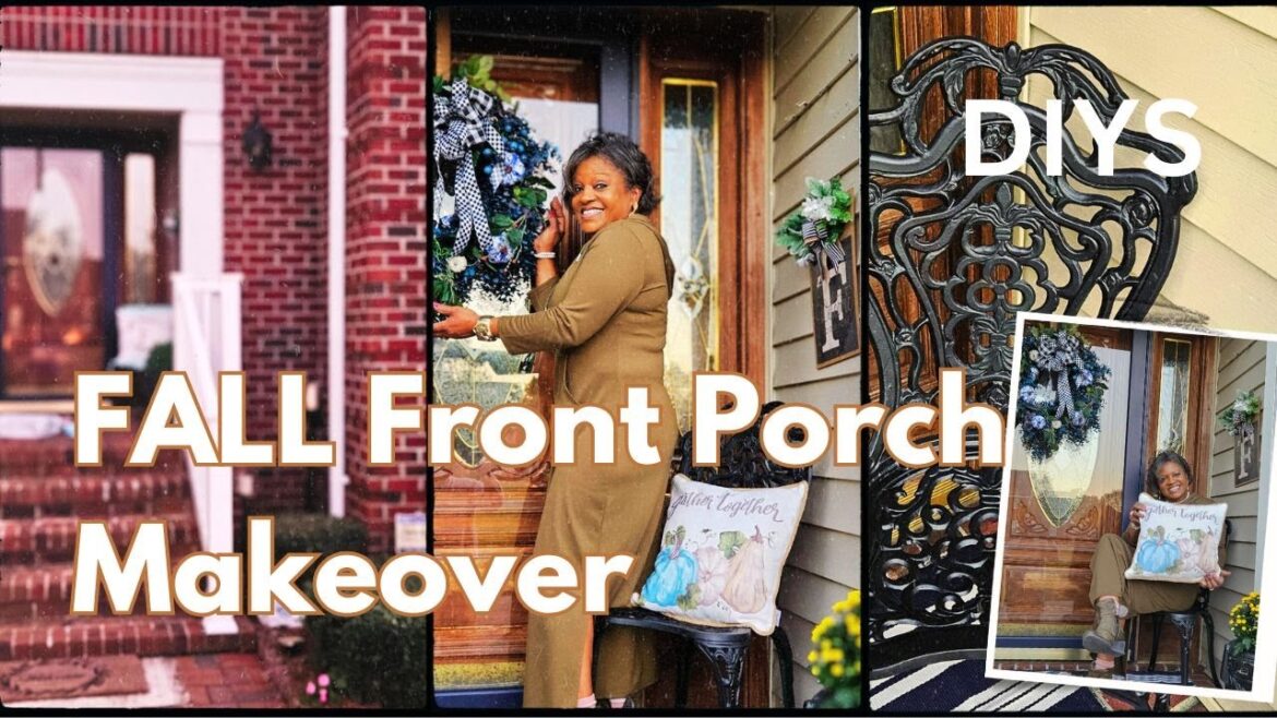 FRONT YARD LANDSCAPING MAKEOVER | FALL FRONT PORCH | Diy Projects