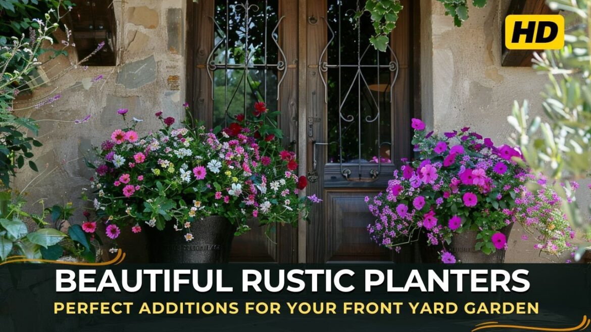 Beautiful Rustic Planters Perfect Additions for Your Front Yard Garden