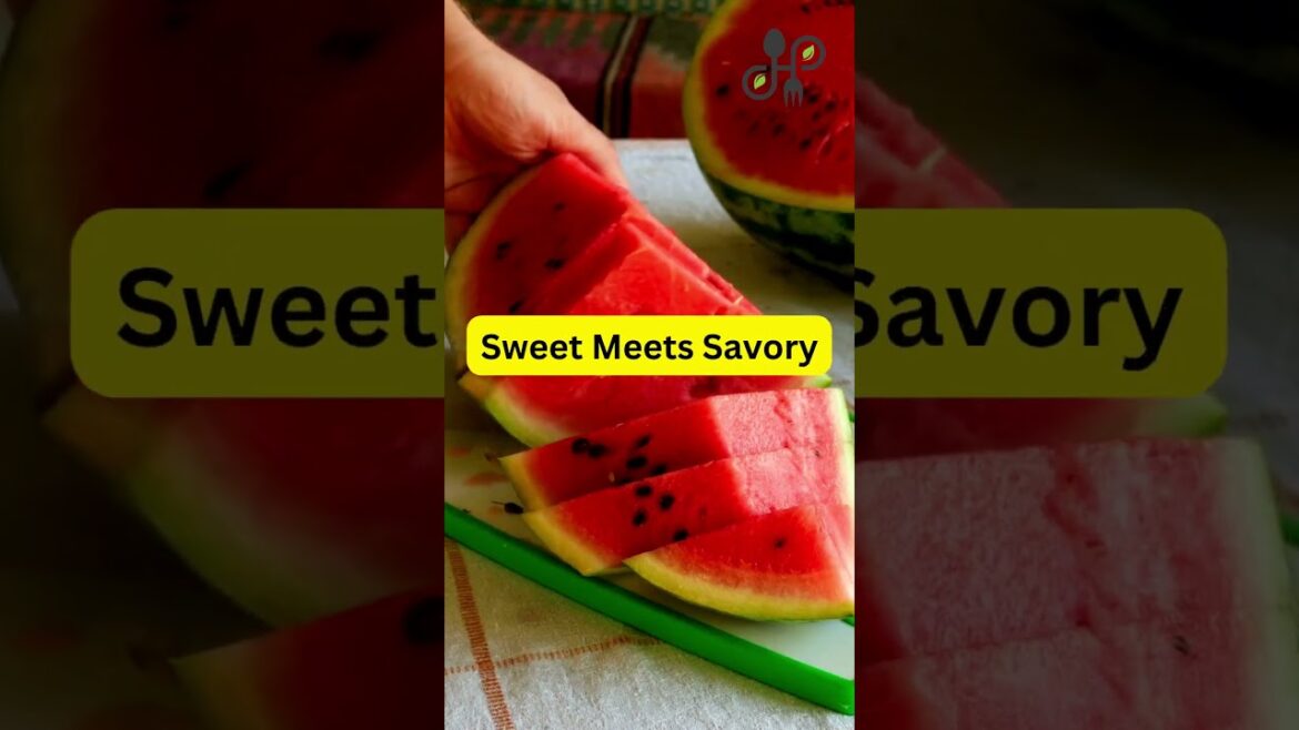 Watermelon Feta Salad |Sweet & Savory Combo #viralshorts #WatermelonFetaSalad #salad