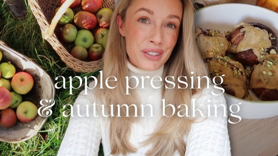 COSY FALL WEEKEND VLOG APPLE PICKING & PRESSING 🍎 Cauliflower Cheese Recipe + Cinnamon Roll Baking
