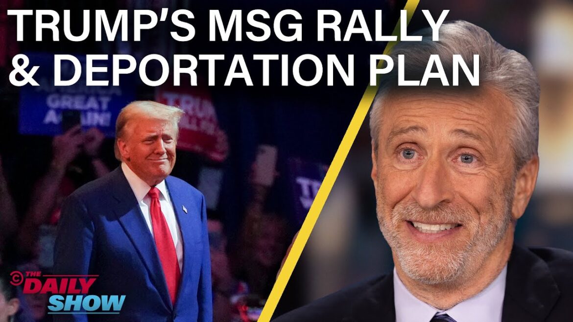 Jon Stewart on Trump's Xenophobic MSG Rally & Mass Deportation Plan | The Daily Show