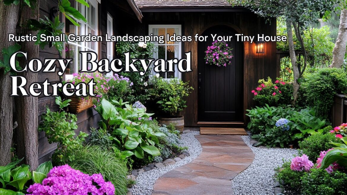 Cozy Backyard Retreat: Rustic Small Garden Landscaping Ideas for Your Tiny House