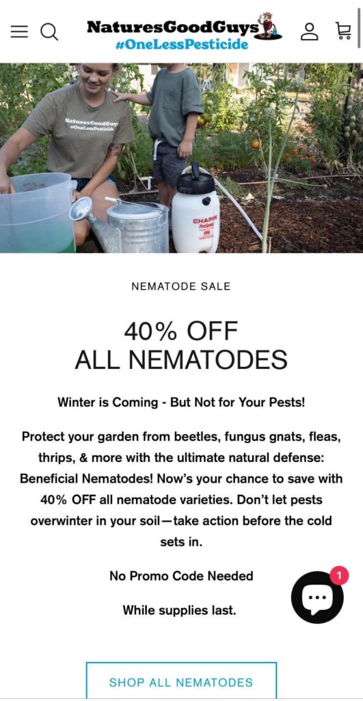 Just wanted to share! NaturesGoodGuys is having a sale!