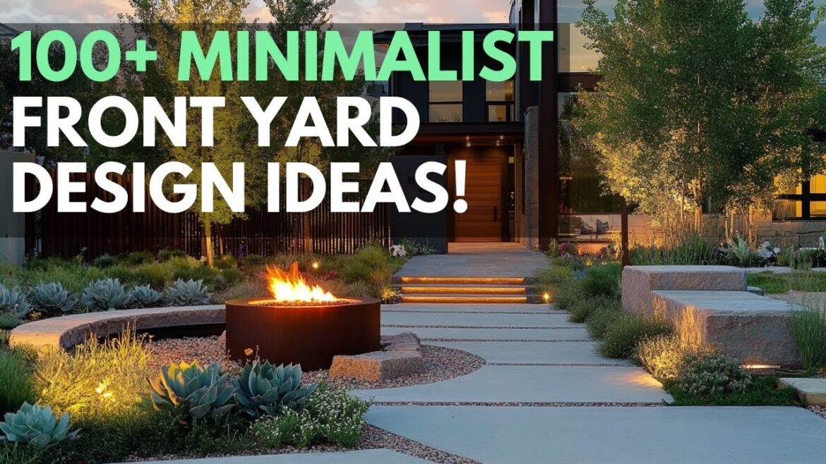 Contemporary Minimalist Front Yard Design | Creating a Calm and Modern Outdoor Space | 2024
